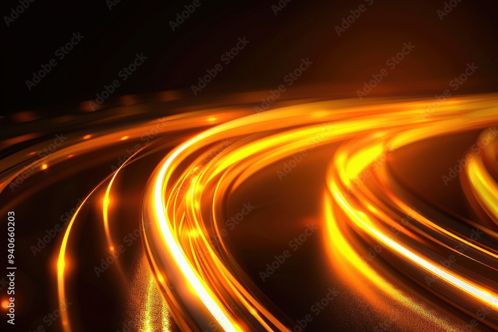 Dynamic orange neon lines radiate energy on a dark backdrop, creating a vibrant, abstract representation of speed and technology in a futuristic design. Dynamic orange neon lines radiate energy on a dark backdrop, creating a vibrant, abstract representation of speed and technology in a futuristic design.
