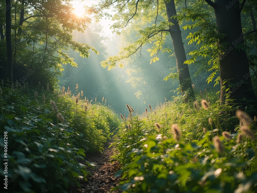 Fototapeta premium morning in the forest