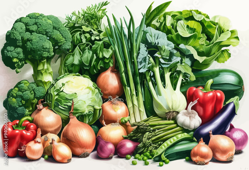 Fresh Vegetable Market Bounty