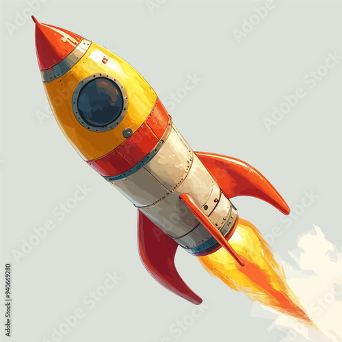 Futuristic Rocket Launch