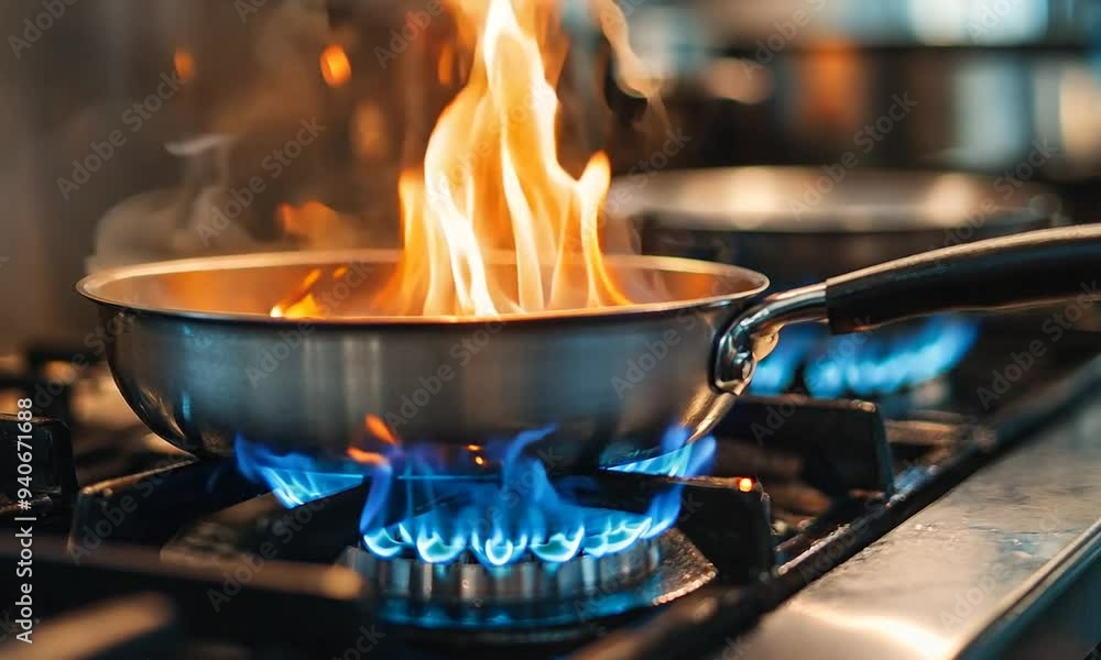 Cooking on a Gas Stove