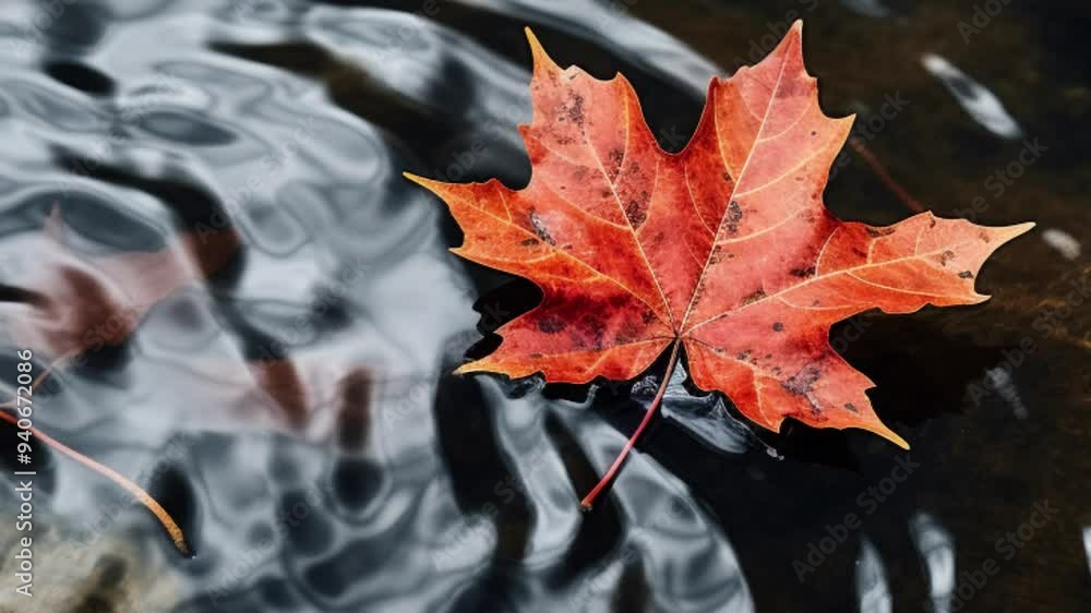 red maple leaves