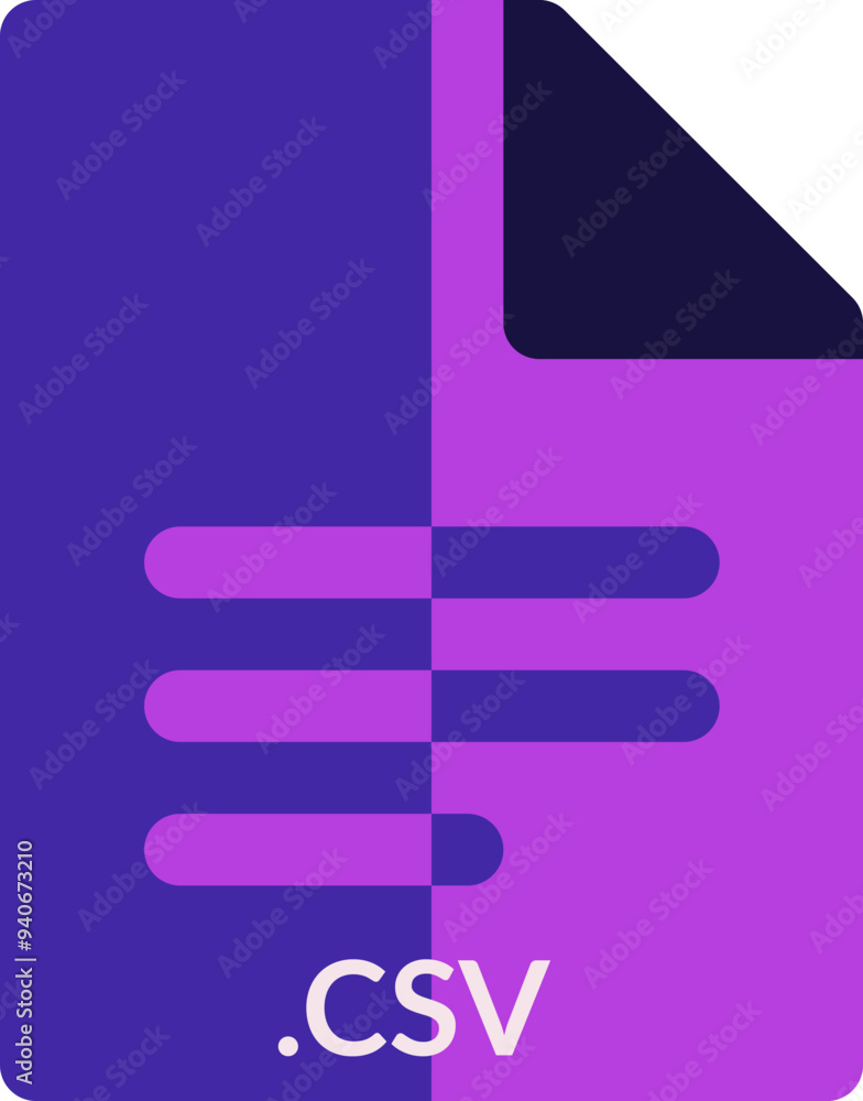 CSV icon 2 color combination mixture CSV icon 2 color combination mixture