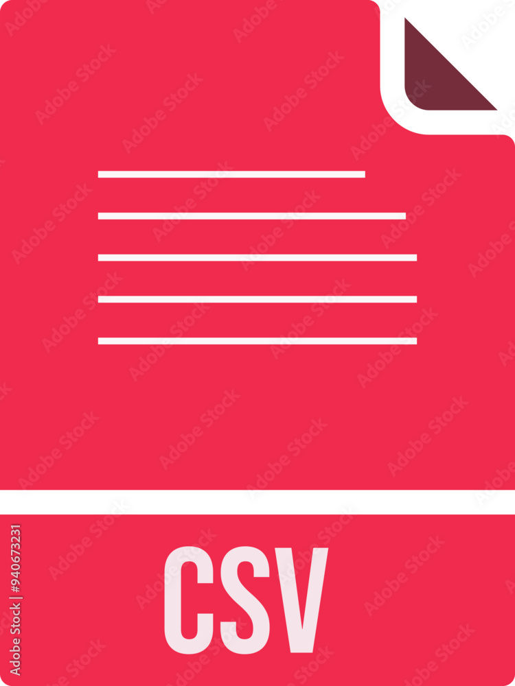 CSV ip file icon fill rounded corners