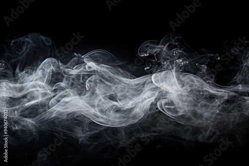 Close-Up of Steam or Abstract White Smog Rising