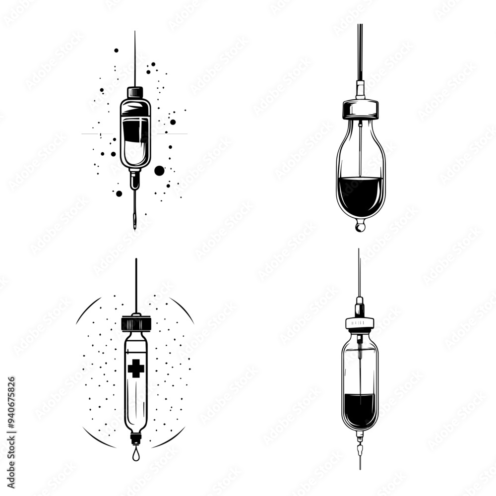 black and white vector illustration of icons around world cancer day black and white vector illustration of icons around world cancer day