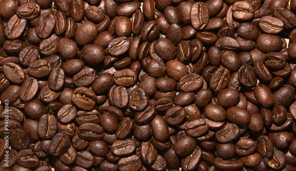 Obraz premium Coffee beans texture background,