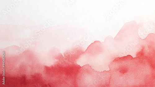 elegant red, cherry red, and pure red watercolor gradient on textured paper