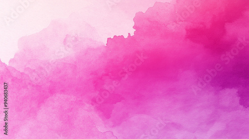 elegant rose, fuchsia, and magenta watercolor gradient on textured paper