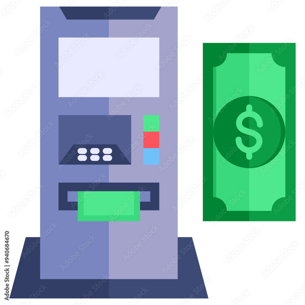 Atm Machine Icon Atm Machine Icon