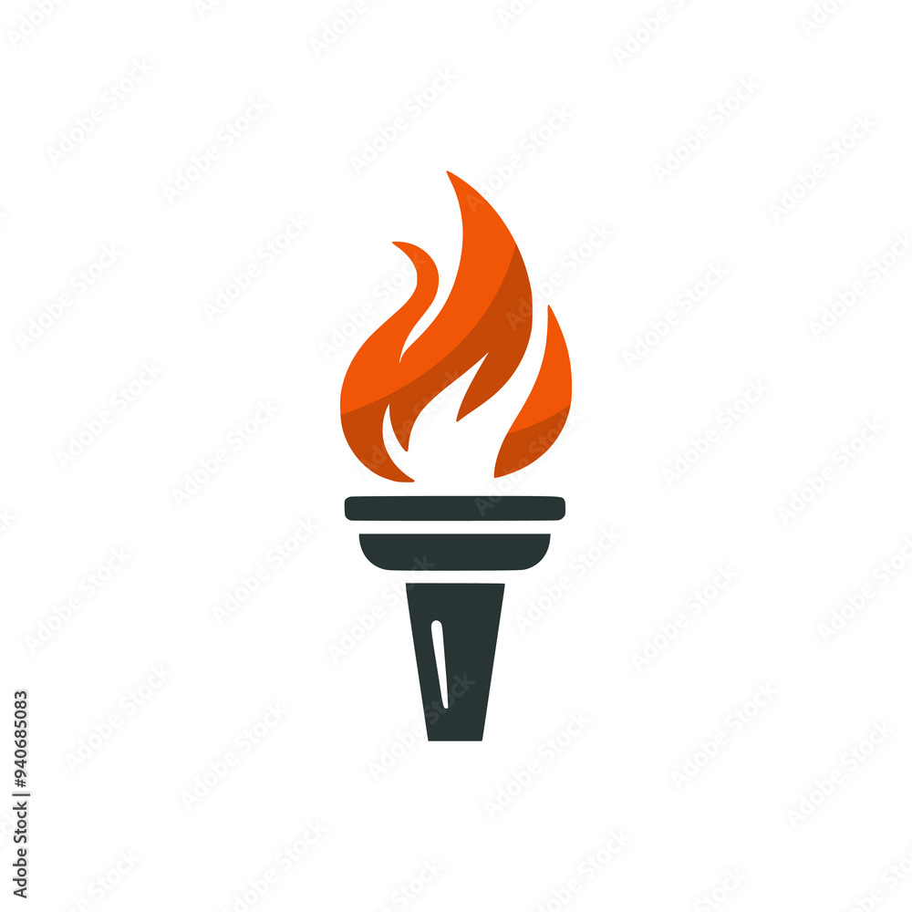 fire flame torch logo vector illustration template design fire flame torch logo vector illustration template design