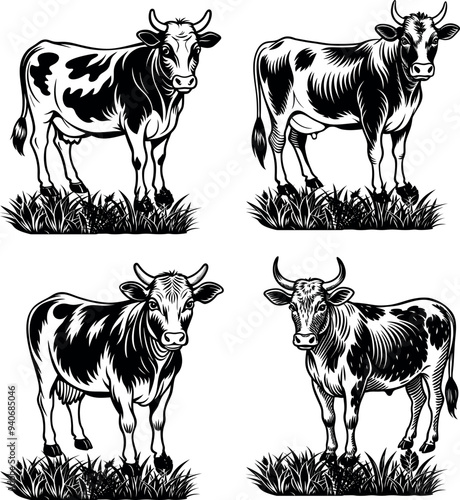 Cows Silhouettes