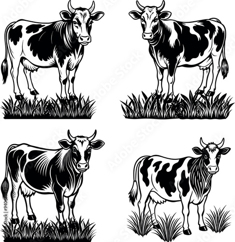 Cows Silhouettes