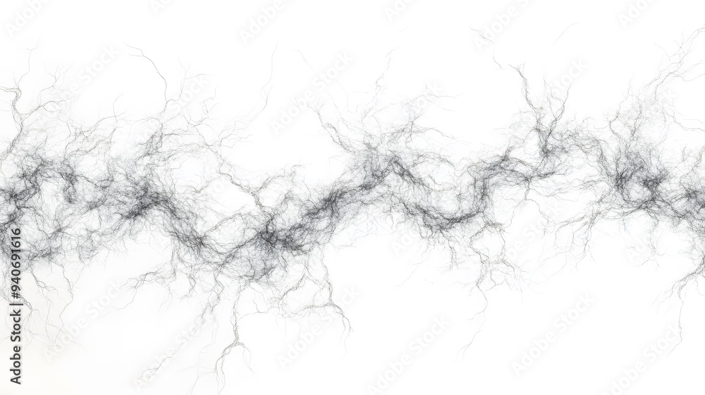Electric Sparks: Crackling electric sparks branching out in all directions, captured in sharp detail on a white background.
Electric Sparks: Crackling electric sparks branching out in all directions, captured in sharp detail on a white background.