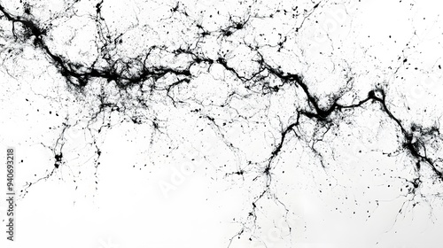 Electric Sparks: Crackling electric sparks branching out in all directions, captured in sharp detail on a white background.
