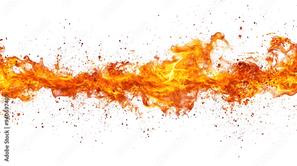 Fire Burst: A burst of flame, with tongues of fire reaching out in all directions, sharply contrasted against a white background.
Fire Burst: A burst of flame, with tongues of fire reaching out in all directions, sharply contrasted against a white background.