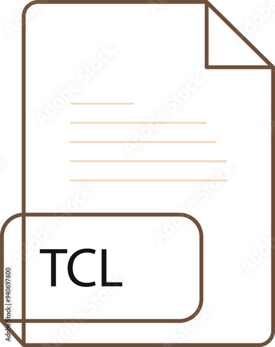 TCL File extension icobn crisp corners thick outline