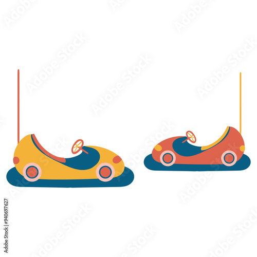 Amusement Park Element Illustration