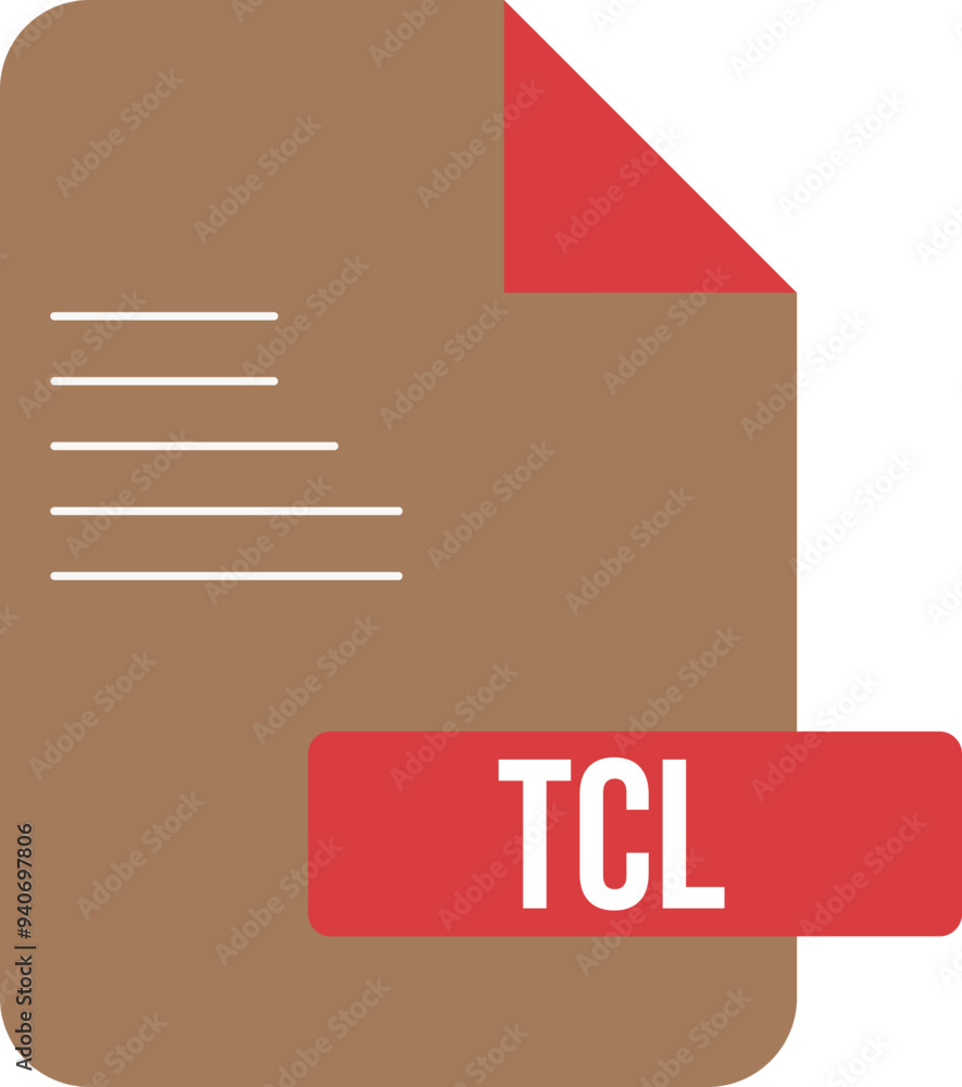 TCL File extension icon with symbol TCL File extension icon with symbol