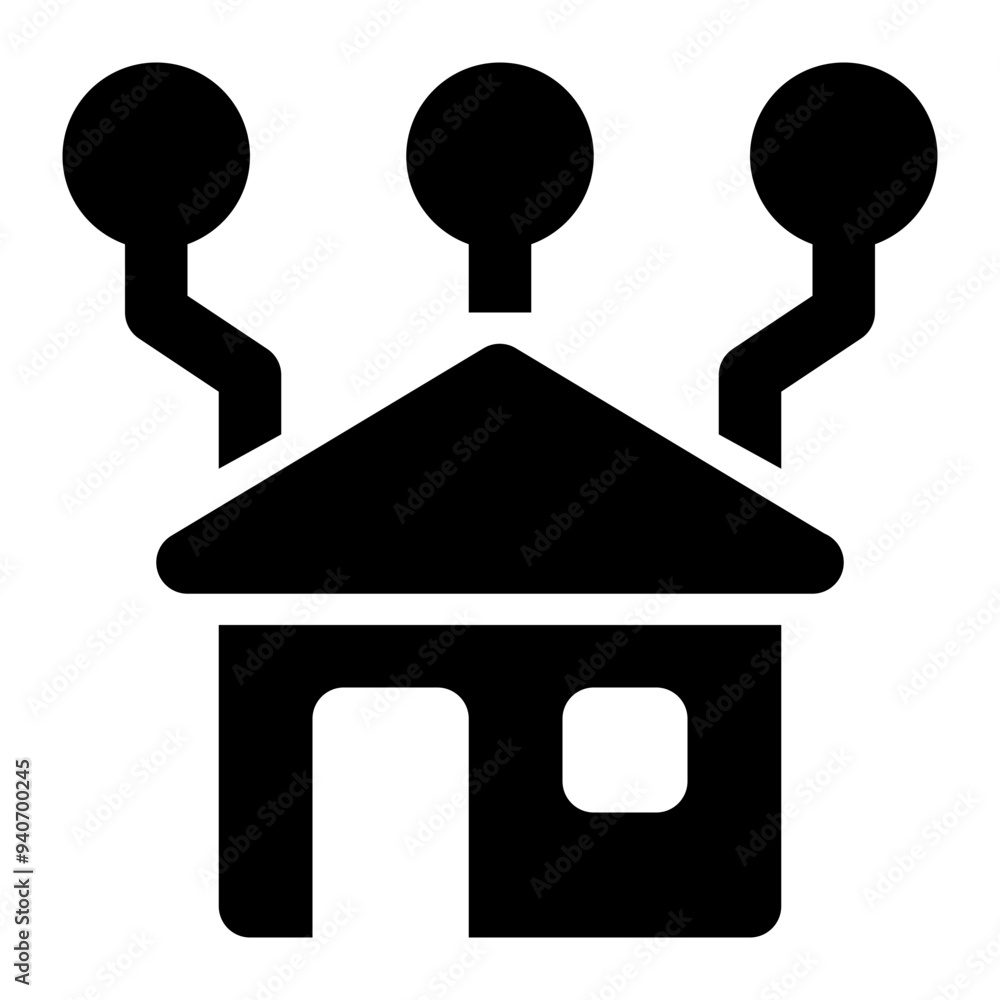 smart home, smart house, smarthome, system, home automation, domotics, technology solid or glyph icon smart home, smart house, smarthome, system, home automation, domotics, technology solid or glyph icon