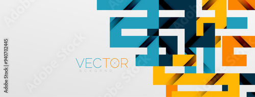 Color bend lines with shadow texture effect. Vector Illustration For Wallpaper, Banner, Background, Card, Book Illustration, landing page