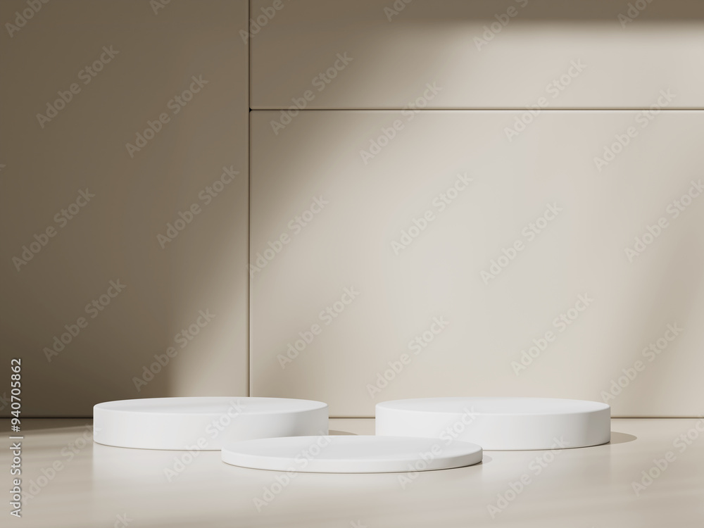 3d display product beige minimal scene with geometric podium platform. cylinder background 3d rendering with podium. stand for cosmetic products. Stage showcase on pedestal 3d beige studio 3d display product beige minimal scene with geometric podium platform. cylinder background 3d rendering with podium. stand for cosmetic products. Stage showcase on pedestal 3d beige studio