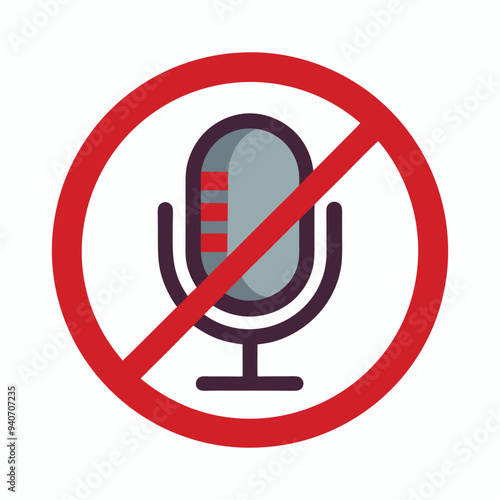 Printno voice microphone icon photo