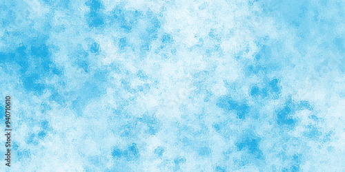 Modern defused glass blue creative grunge light sky blue shades watercolor background. Light blue watercolor background. Blue crumpled paper and distressed wrinkled grunge style texture pattern. 
