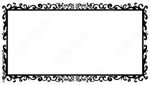 Vintage theme classic frame design with transparent background. Perfect for invitation cards, envelopes, photo frames, backgrounds and wallpapers