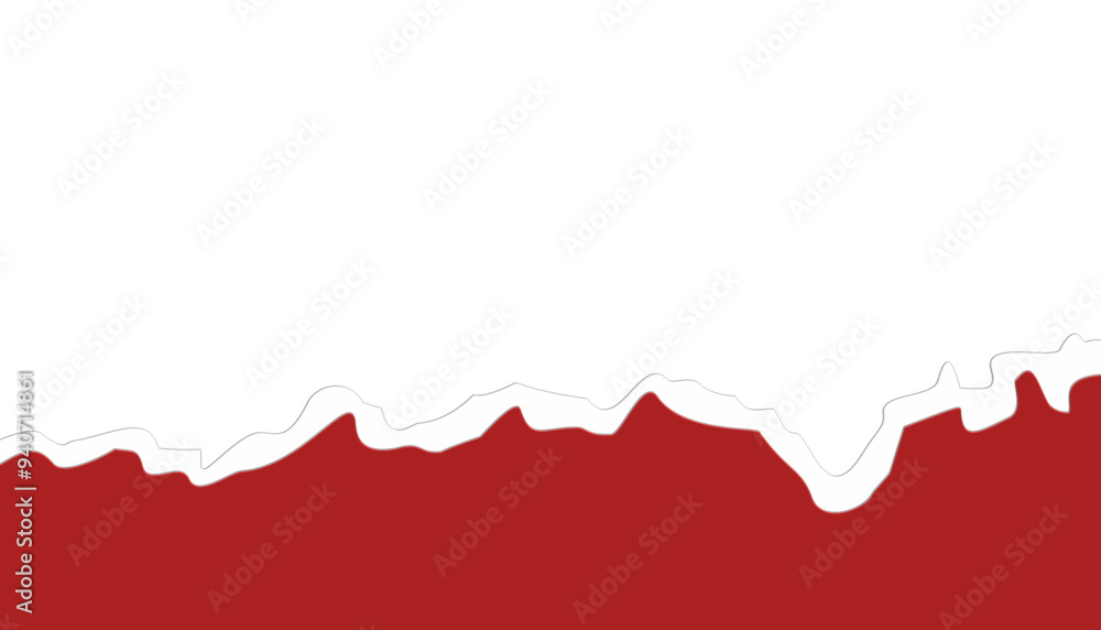 Abstract wallpaper of torn paper with red and white patterns on a transparent background. Suitable for book covers, posters, banners Abstract wallpaper of torn paper with red and white patterns on a transparent background. Suitable for book covers, posters, banners