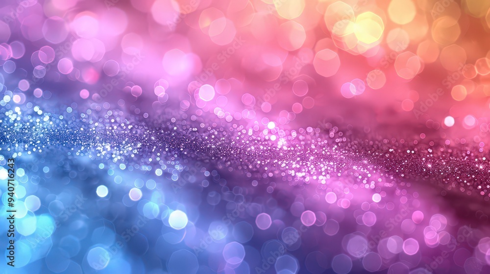 Abstract blur bokeh banner background. Rainbow colors. Abstract blur bokeh banner background. Rainbow colors.