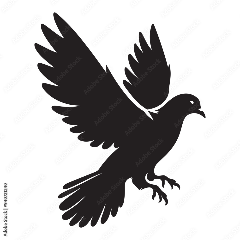 dove bird silhouette vector dove bird silhouette vector