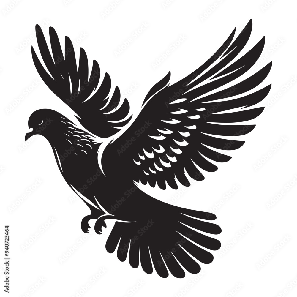 dove bird silhouette vector dove bird silhouette vector