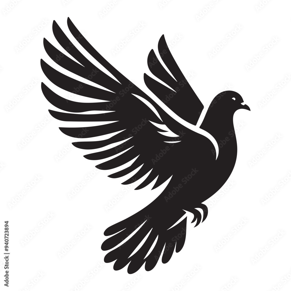 dove bird silhouette vector dove bird silhouette vector