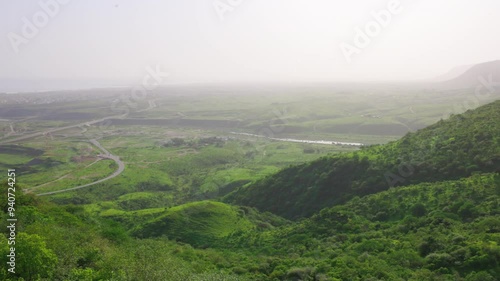 Road Top View from Wadi Darbat  at salalah (Dhofar)