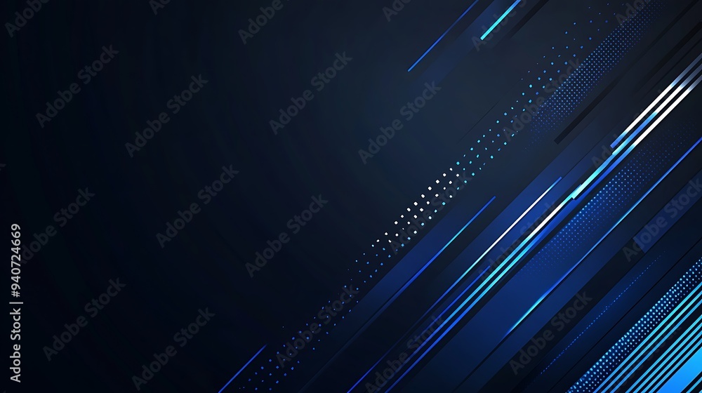 Abstract Dark Blue Background with Diagonal Lines and Glowing Elements Abstract Dark Blue Background with Diagonal Lines and Glowing Elements