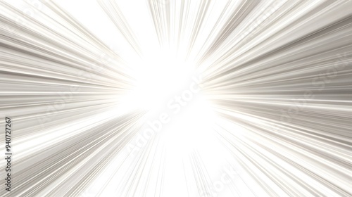 Starburst Effect: A radiant starburst effect with light beams shooting outward, perfectly centered on a white background. 