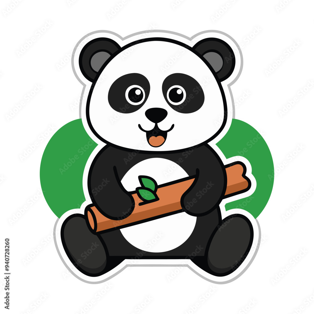 Obraz premium panda vector