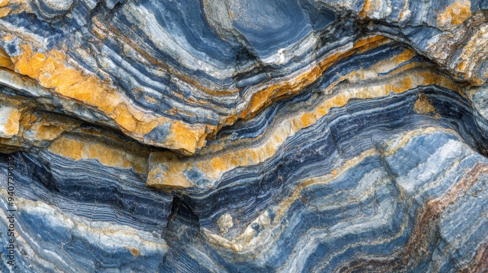 A close-up of a geological rock sample showing layered textures and minerals, with detailed patterns revealing the Earth's crust structure. A close-up of a geological rock sample showing layered textures and minerals, with detailed patterns revealing the Earth's crust structure.
