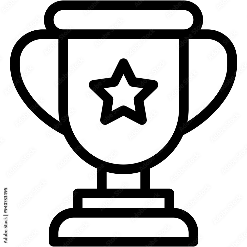 Trophy, Business And Finance, Sports And Competition, Champion, Winner, Award Icon