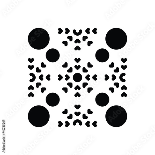 Black solid icon for snow