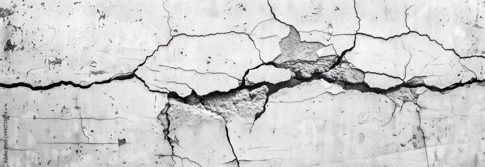 Fototapeta premium Cracked Concrete Wall Texture