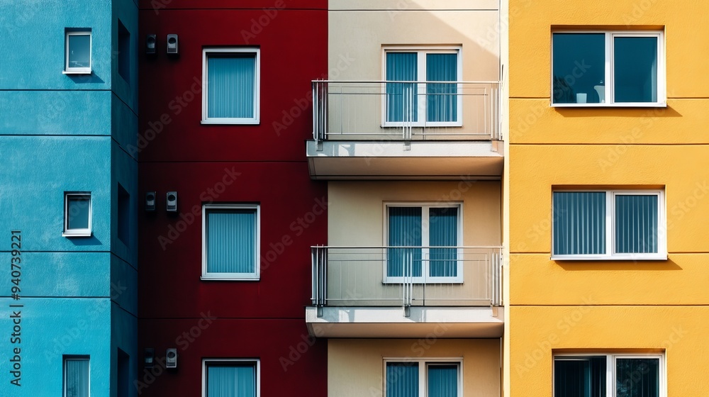 Fototapeta premium Block of flats details