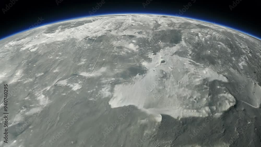 Observe the intricate details of the moon's terrain illuminated by sunlight against the backdrop of space. Observe the intricate details of the moon's terrain illuminated by sunlight against the backdrop of space.