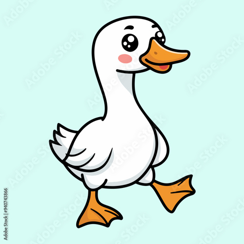 duck on white