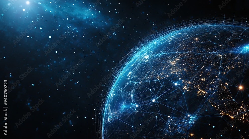 Obraz premium Global Network Connections