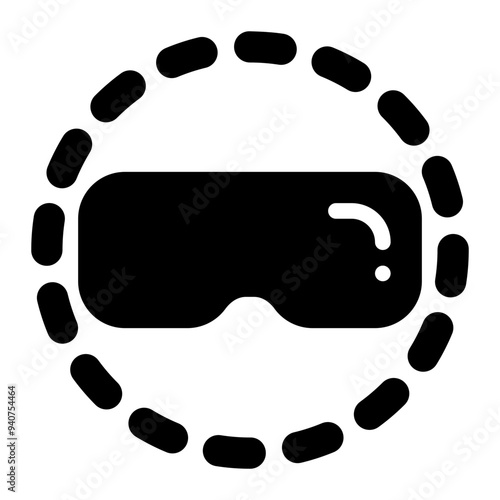 metaverse, vr platform, virtual reality, glasses, vr glasses, platform, virtualization, immersive solid or glyph icon