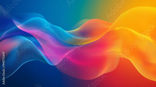 A colorful abstract background featuring a vivid gradient mesh in various shades, creating a smooth