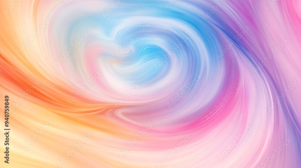 Gentle and soothing, a colorful abstract background with soft pastel swirl patterns Gentle and soothing, a colorful abstract background with soft pastel swirl patterns