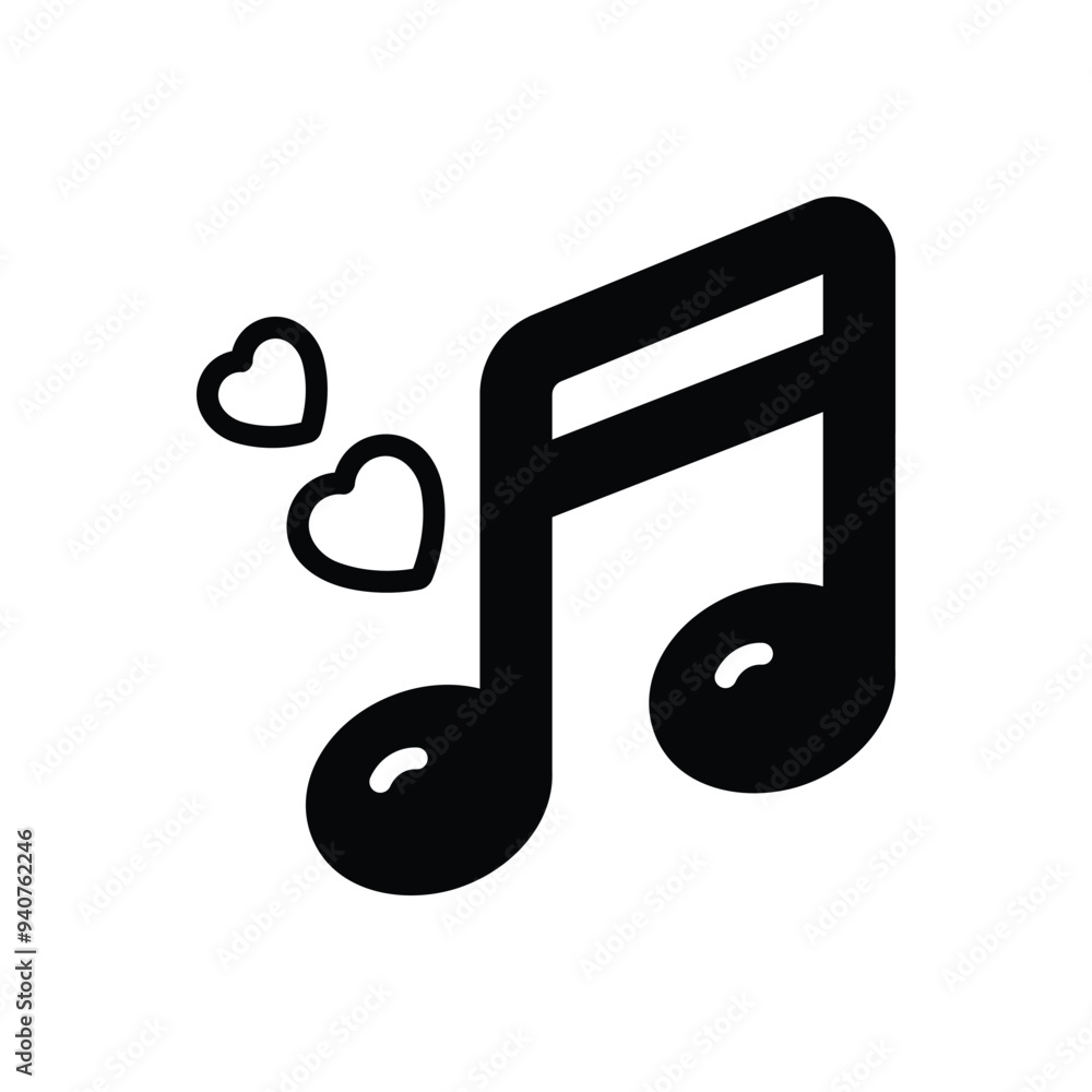 Black solid icon for love it Black solid icon for love it